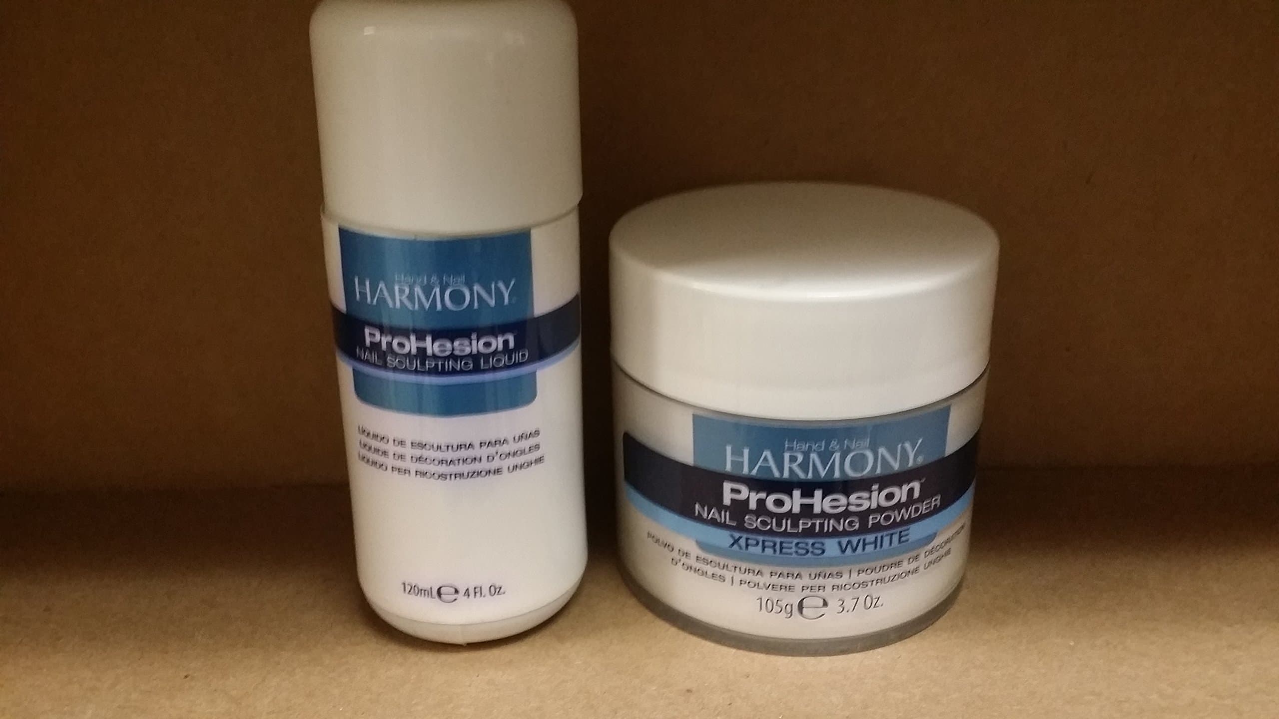 Harmony Prohesion Nail Sculpting Liquid 4 oz & Powder - XPRESS WHITE 3.7 oz DUO