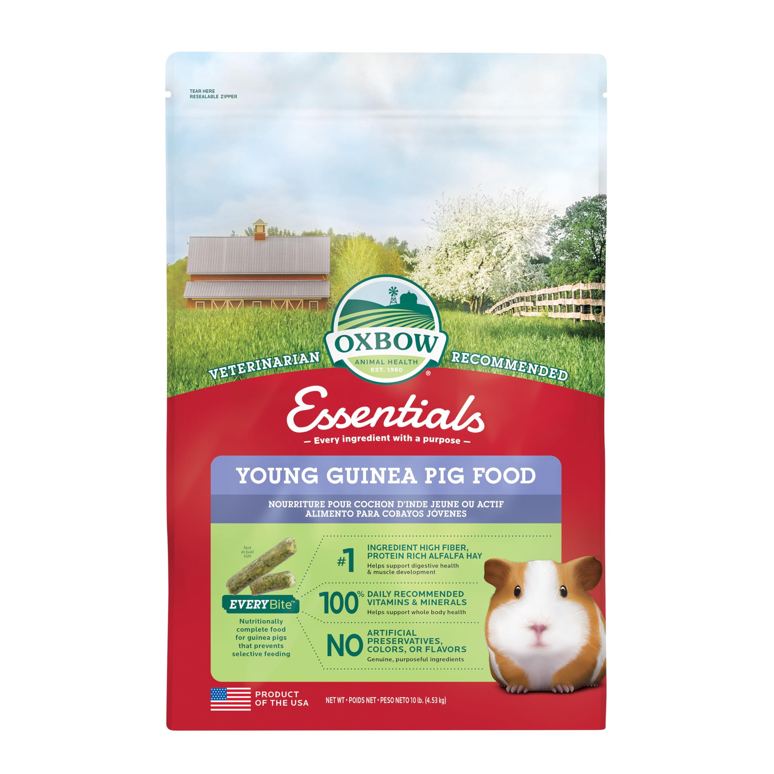 Petlife Oxbow Cavy Performance Complete Feed for Juvenile Guinea Pig, 4.5 Kg