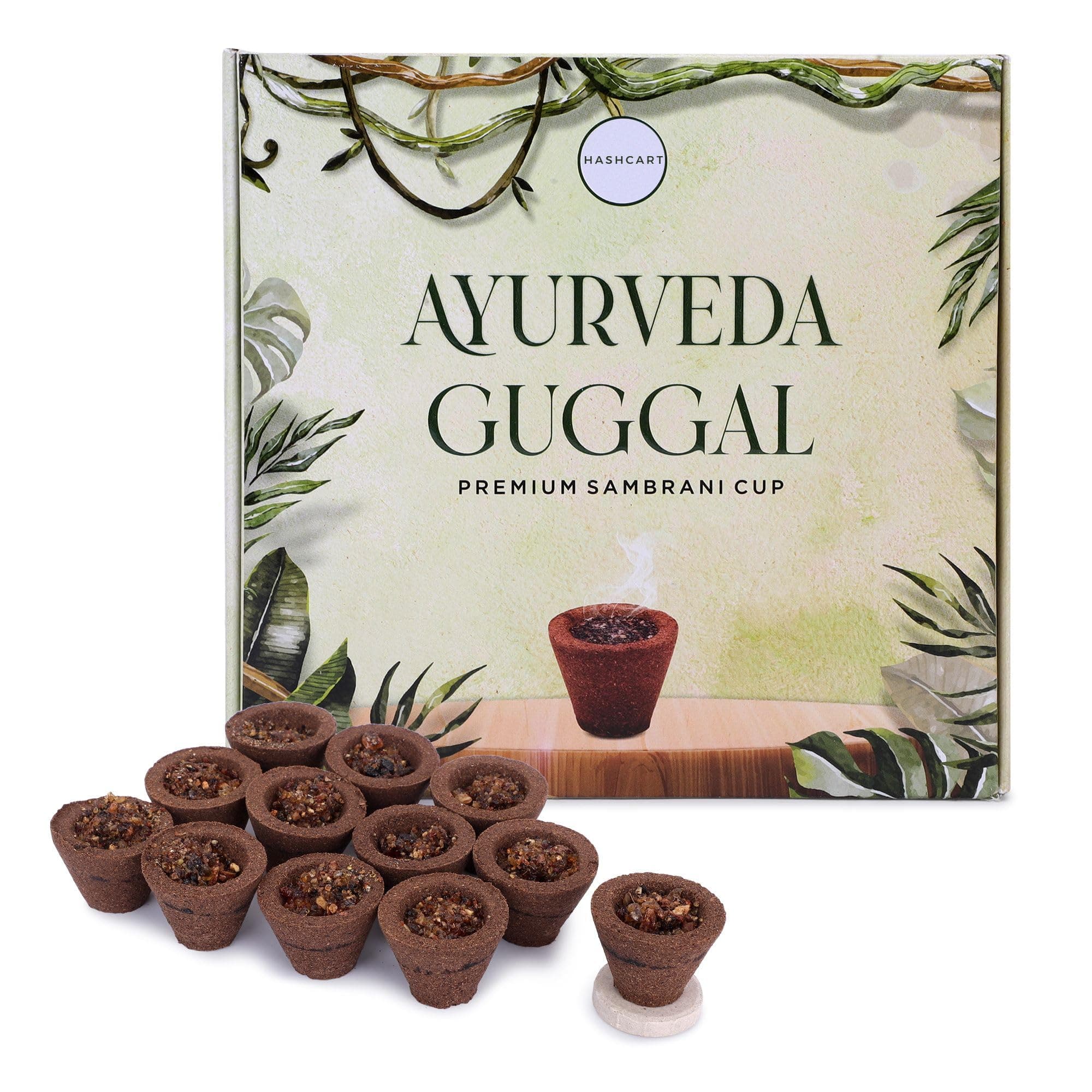Hashcart Premium Sambrani Cup - Pack of 12