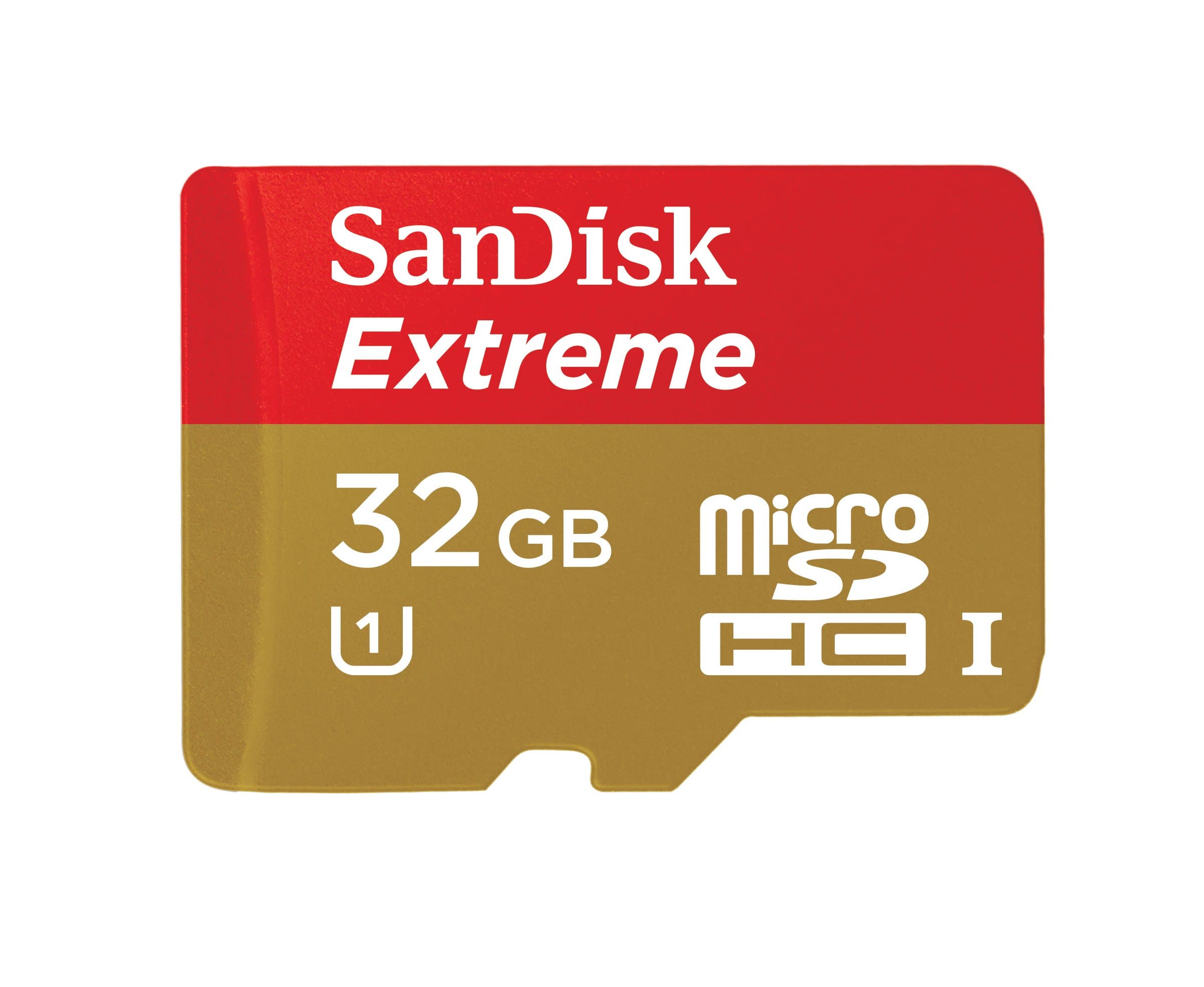 SanDisk Extreme 32GB MicroSDHC UHS-1 Flash Memory Card Speed Up To 45MB/s With Adapter- SDSDQXL-032G-G46A [Old Version]