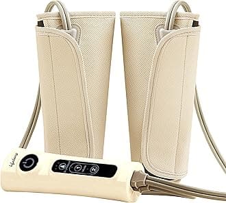 Lifelong LLM18 Air Pressure Massager for blood circulation and pain relief of Arms, Leg, Calf and Foot (Brown)