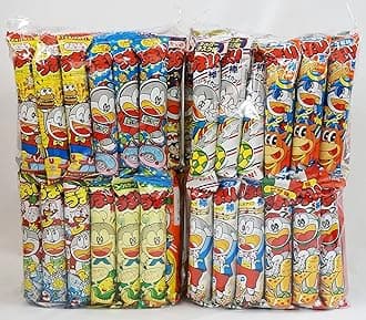 Assorted Japanese Junk Food Snack Umaibo 100 Packs of 11 Types (2 Package Set of 50 Packs) by Dagashi