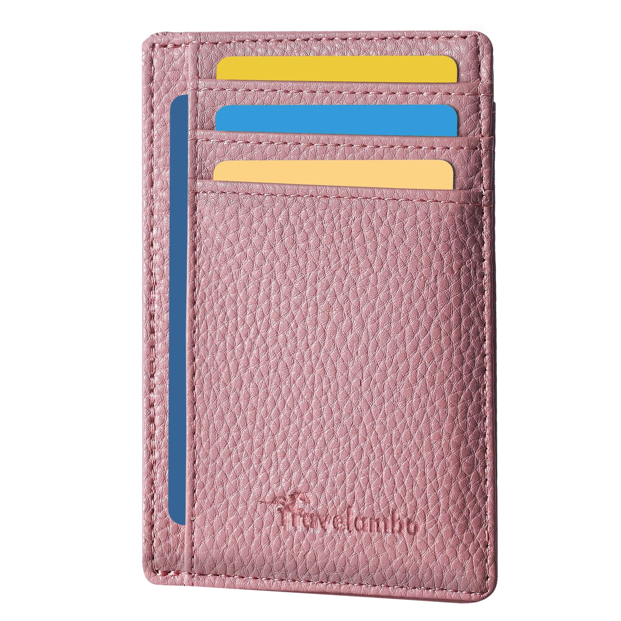 Front Pocket Minimalist Leather Slim Wallet RFID Blocking Medium Size