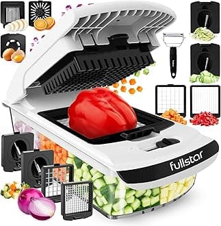 Vegetable Chopper Onion Chopper Dicer - Peeler Food Chopper Salad Chopper Vegetable Cutter Vegetable Spiralizer Vegetable Slicer Zoodle Maker Lemon Squeezer Egg Separator Egg Slicer