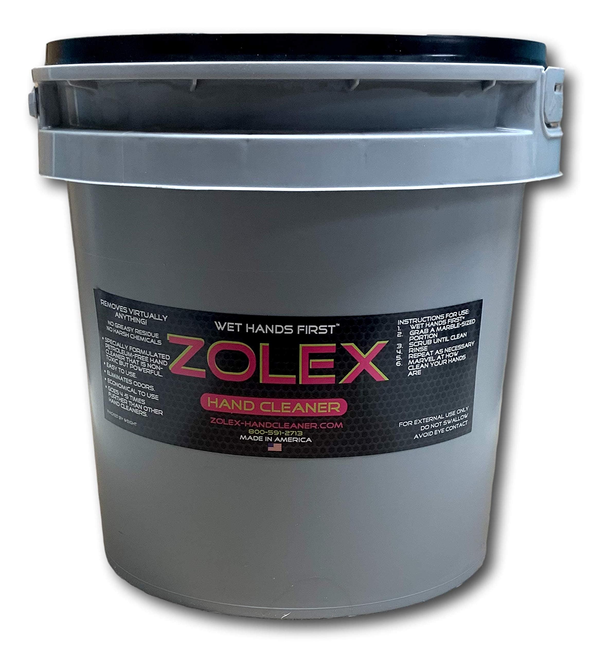 Water-Activated - Hand Cleaner for Working Hands| Stain Remover for Heavy Duty Workers | Grease Remover for Auto Mechanics - Non-Toxic Petroleum Free | Commercial-Sized Pail (12 lb)