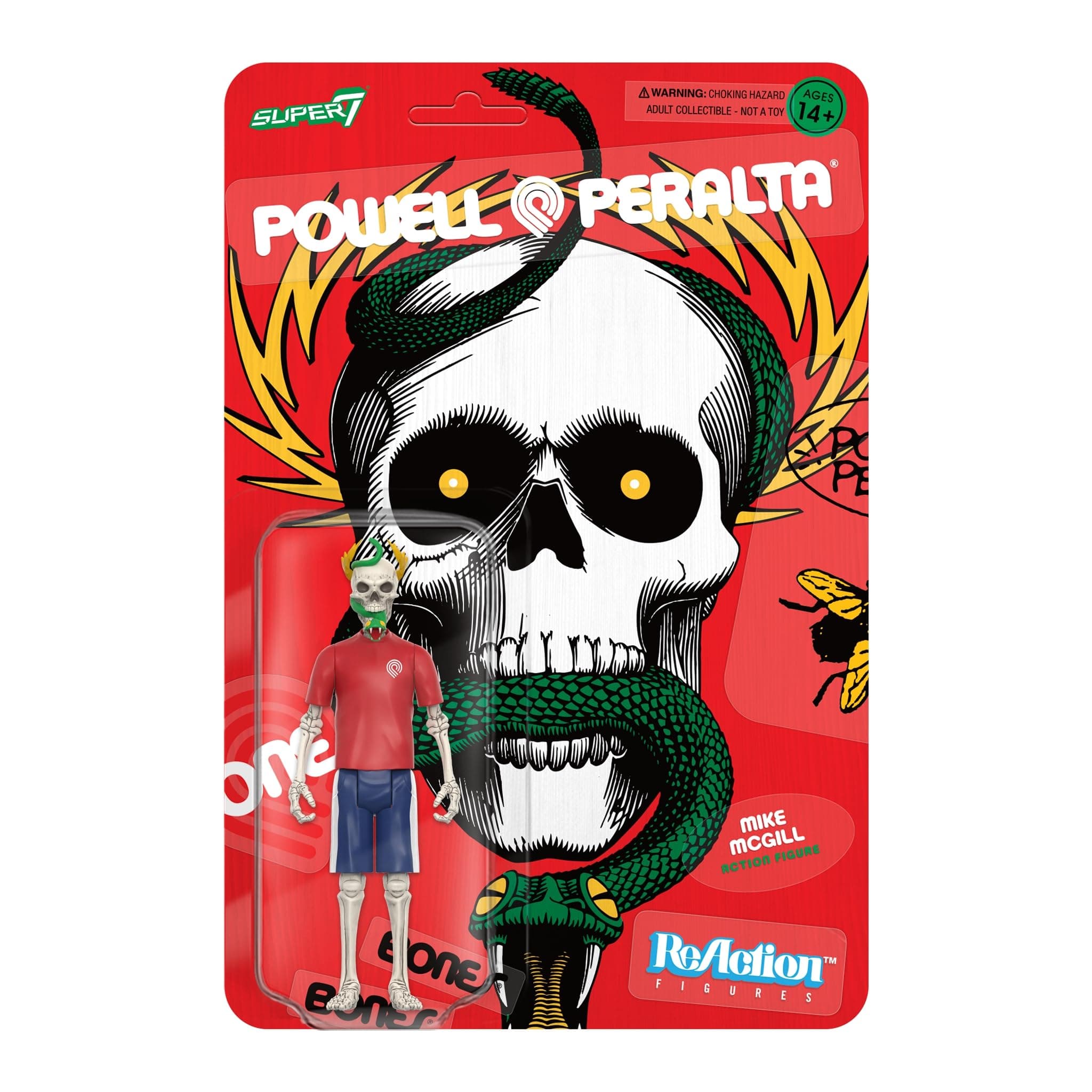 Super7 Powell-Peralta Mike McGill - 3.75" Powell-Peralta Action Figure Classic Skateboard Collectibles and Retro Toys
