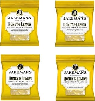 Jakemans Lozenges Honey & Lemon Menthol (Pack of 4)