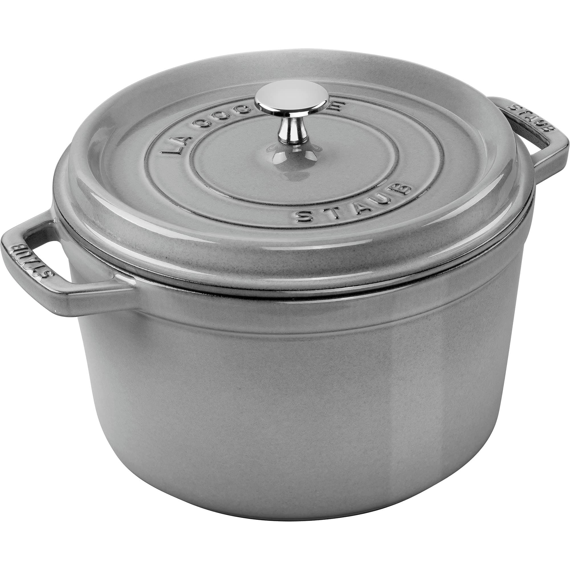 Staub Cast Iron 5-qt Tall Cocotte - Graphite, Made in France