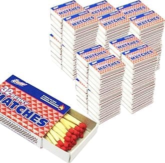 100 Boxes - Matches 32 Count Per Box Strike On Box Kitchen Camping Fire Wholesale Lot Bulk