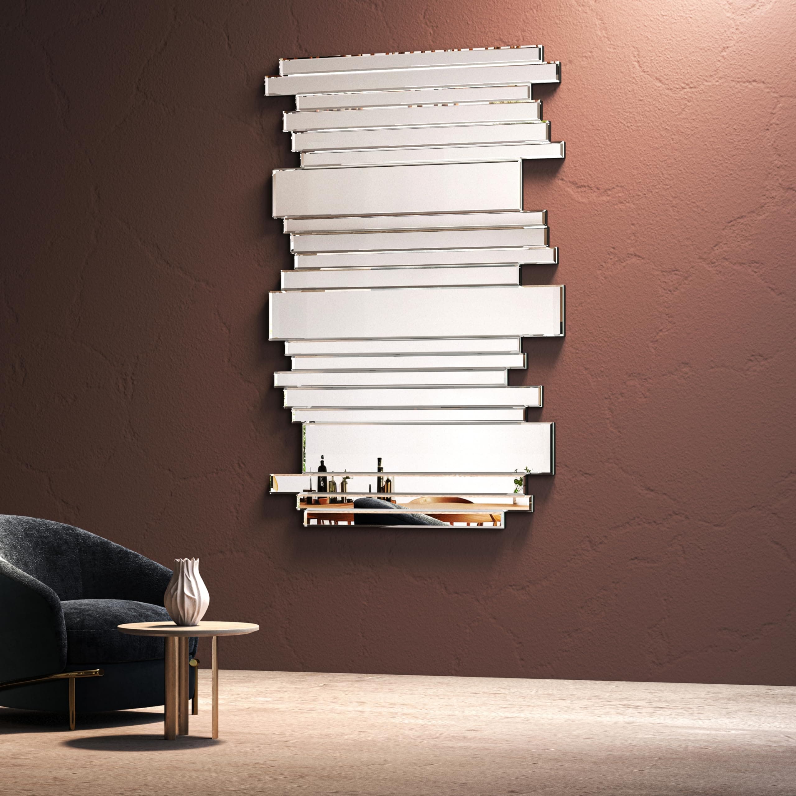 JACUKO 23×35 inch Wall Mirrors Decorative Large Grecian Wall Mirror for Living