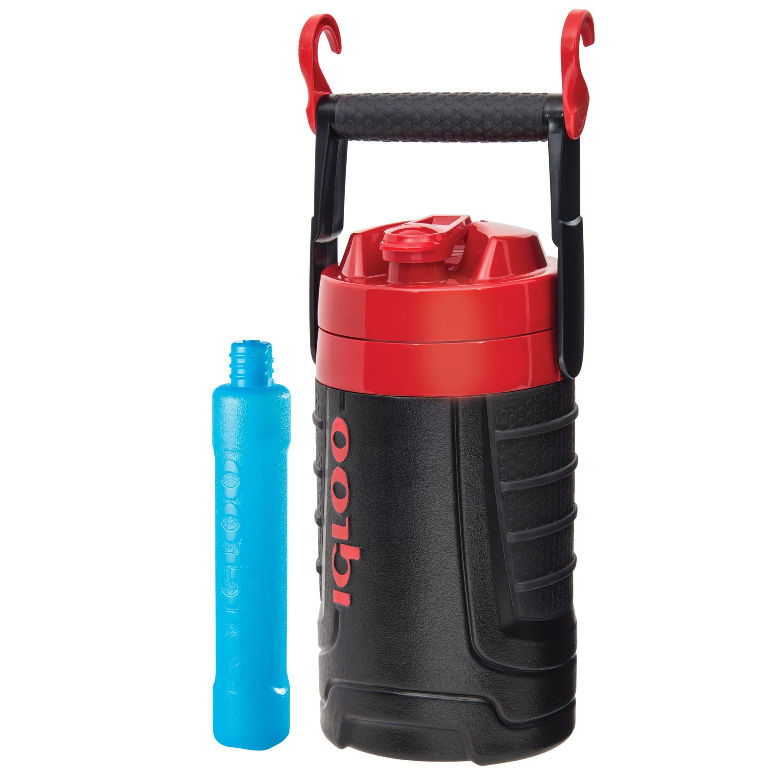 Igloo Proformance 1/2 Gallon with Freeze Stick, Black/Red Heat/Black, 64 Oz.