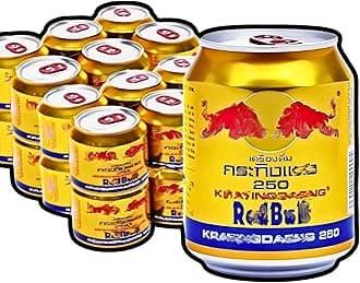 Red Bull Gold Energy Drink 250ml x Pack of 24 - Special Edition Boost with Caffeine, Taurine & B-Vitamins
