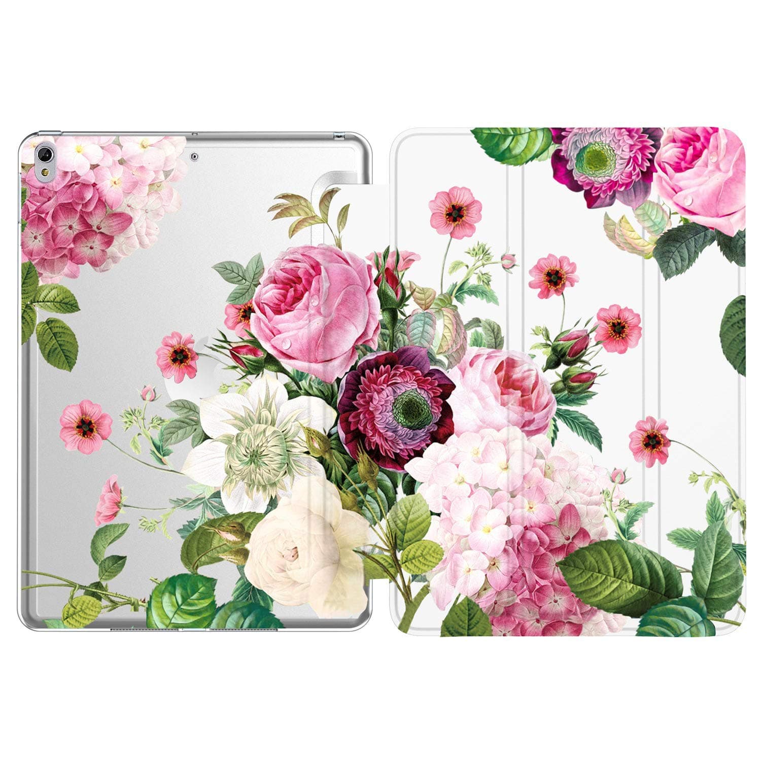 iPad Pro 10.5 case,iPad Air 3 Case,DEENAKIN Slim Fit Lightweight Smart Stand Cover Fit Apple iPad Pro 10.5[2017] and iPad Air 3 [2019], Floral Design for Kids Women Girls [Auto Sleep/Wake]