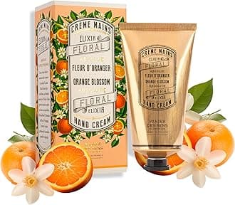 Orange Blossom Hand Cream with Olive Oil - Nourishing Hand Cream for Dry Cracked Hands 97% Natural Ingredients - Dermatologically Tested Hand Lotion for Woman Made in France, 2.5 fl oz