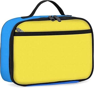 rickyh style Lunch Box with Padded Liner, Spacious Insulated Lunch Bag Durable Thermal Lunch Cooler Pack with Strap for Men Women Boys Girls Adults School Sports Beach Picnic Work Camp,2 Pocket
