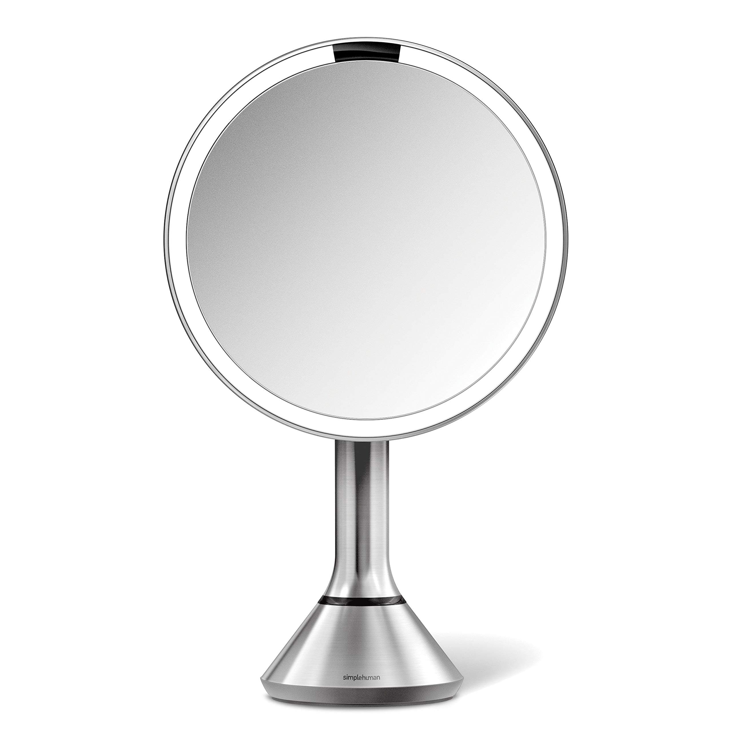 Sensor Mirror with Touch-Control Brightness