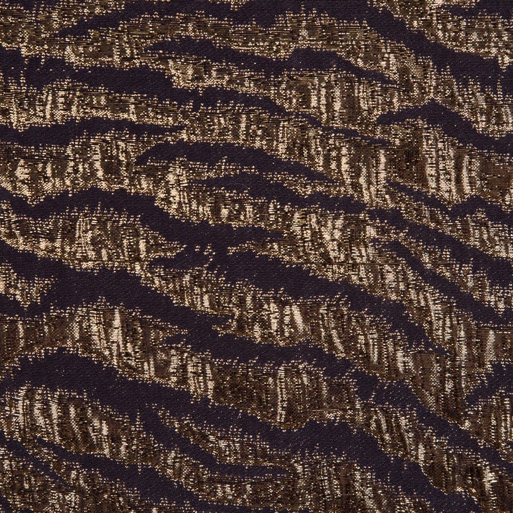 Phillip Lim Grape/Metallic Gold Abstract Silk Brocade/Jacquard