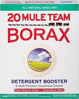 BORAX 20 Mule Team Laundry Booster, Powder, 4 Lb Box