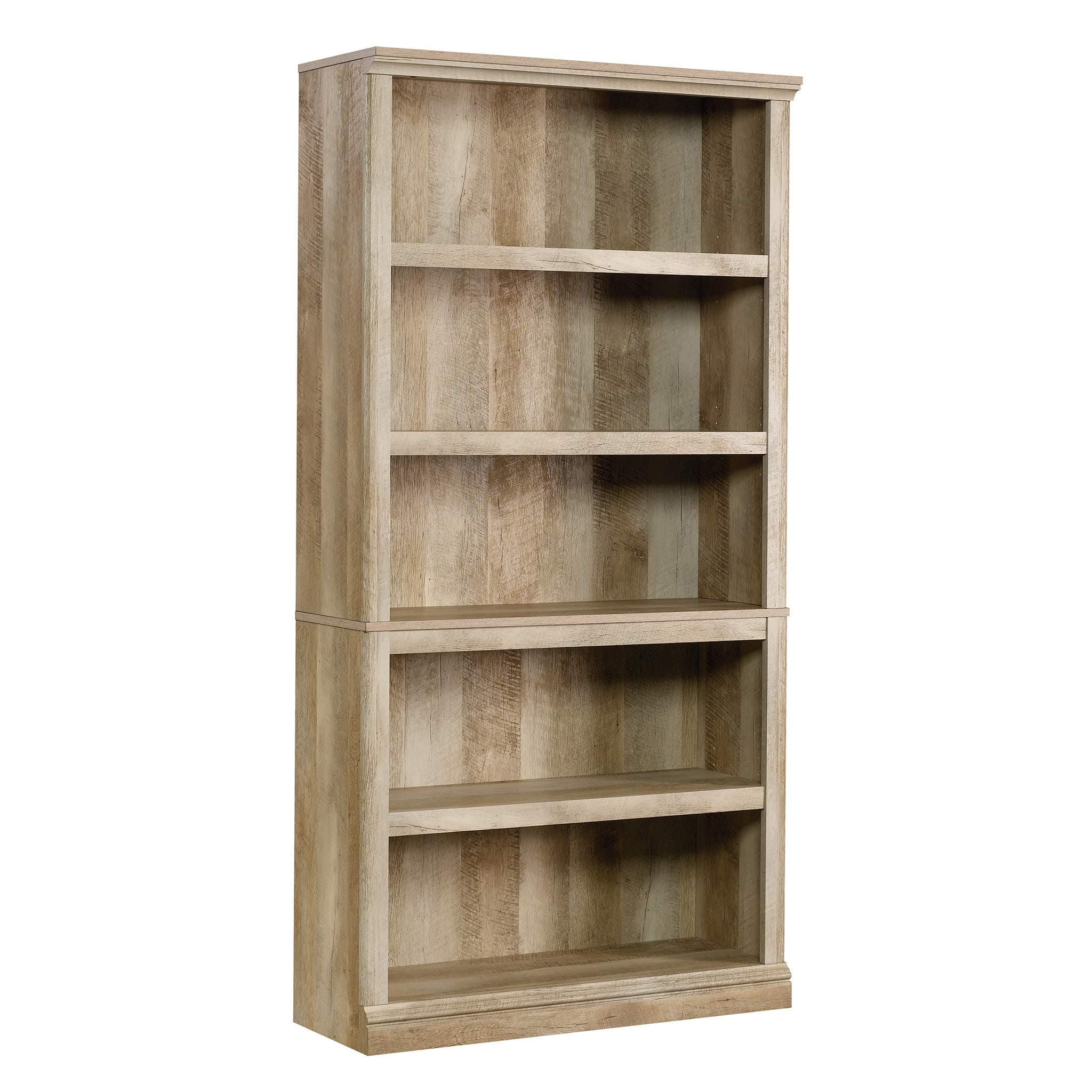 Sauder 5-Shelf Bookcase, Lintel Oak Finish 141