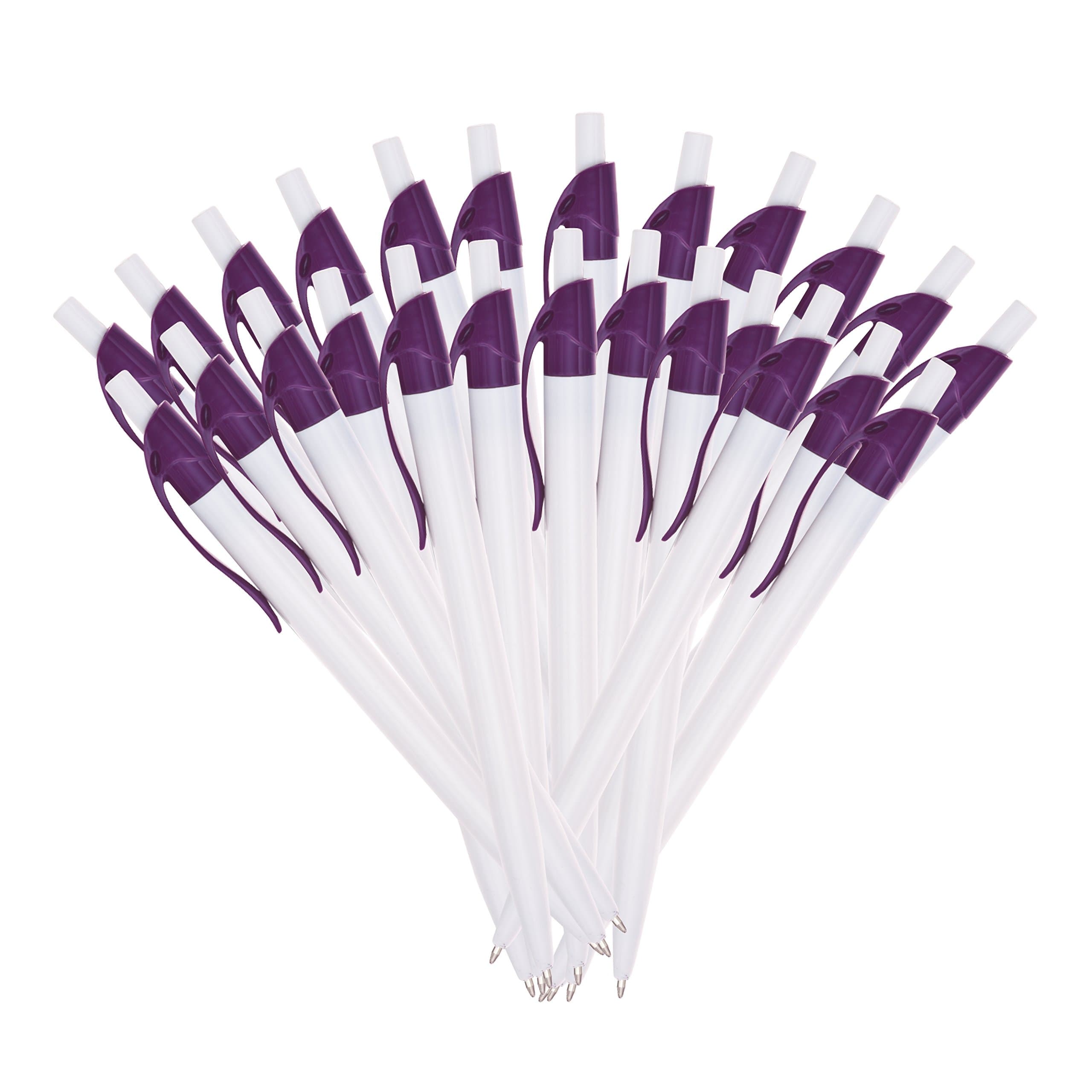 25/50 /100 Piece Bulk Ballpoint Pen (100, Purple)