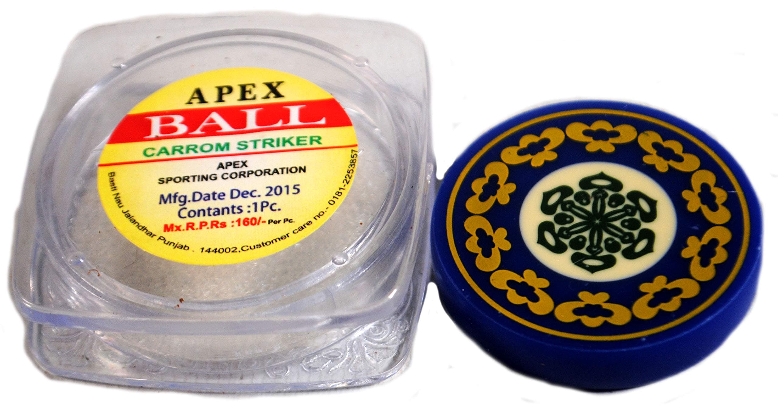 Mikado Pro Apex Carrom Board Striker & case