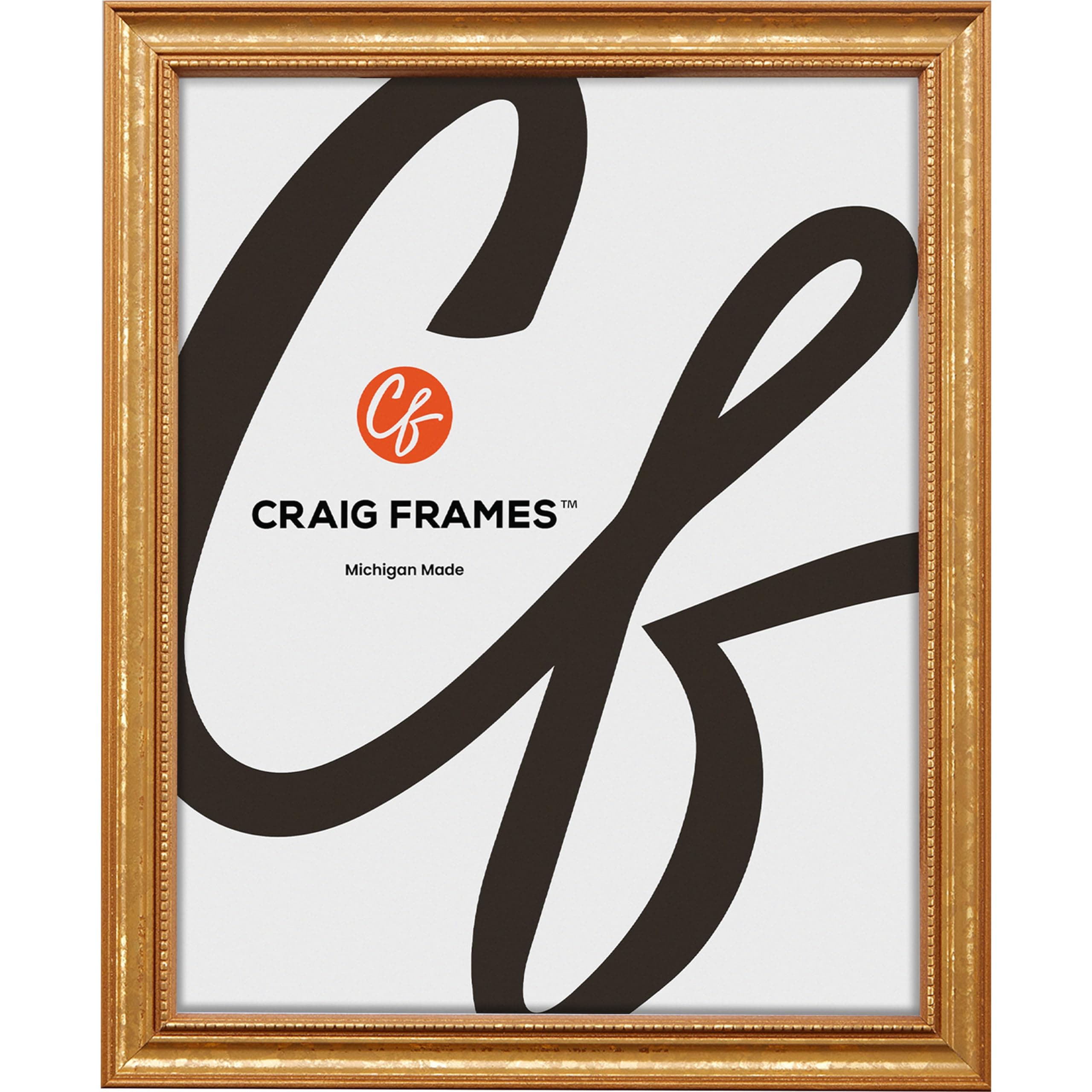 Craig Frames 314GD1114D 0.75-Inch Wide Picture/Poster Frame in Ornate Finish, 11 by 14-Inch, Ornate Gold