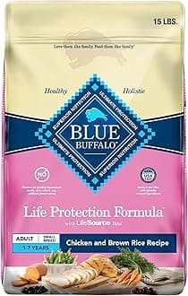 Life Protection Formula Adult Small Breed Dry Dog Food, Supports High Energy Needs, Made with Natural Ingredients, Chicken & Brown Rice Recipe, 15-lb Bag