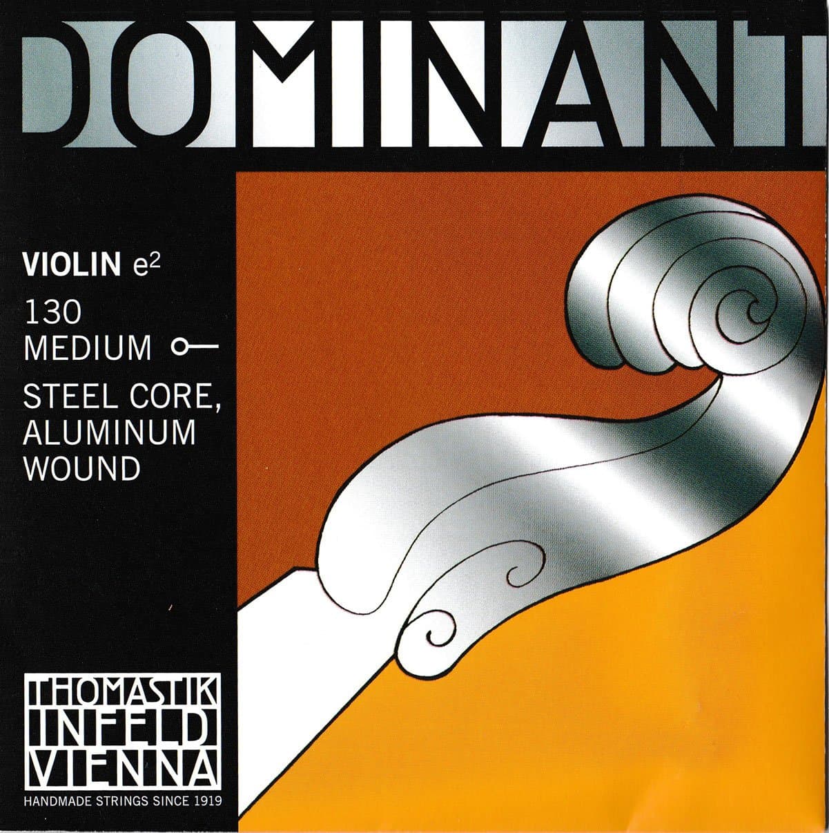 Dr Thomastik Violin Strings (130), steel core, 1/16, 1/2, 1/4, 1/8, 3/4, 4/4