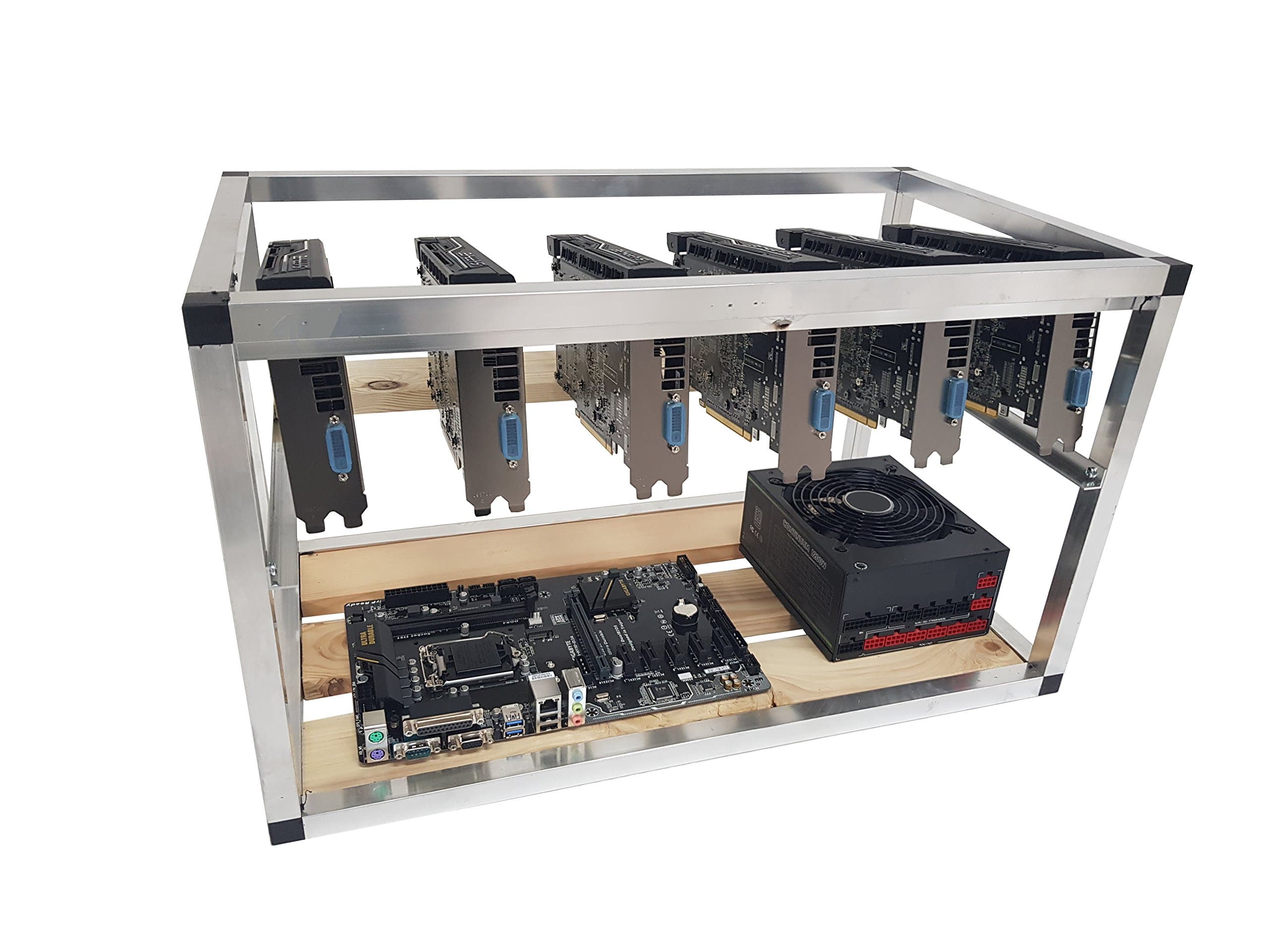 CoKo Tech Open Air Mining Rig Frame/Case for 6 Graphics Cards