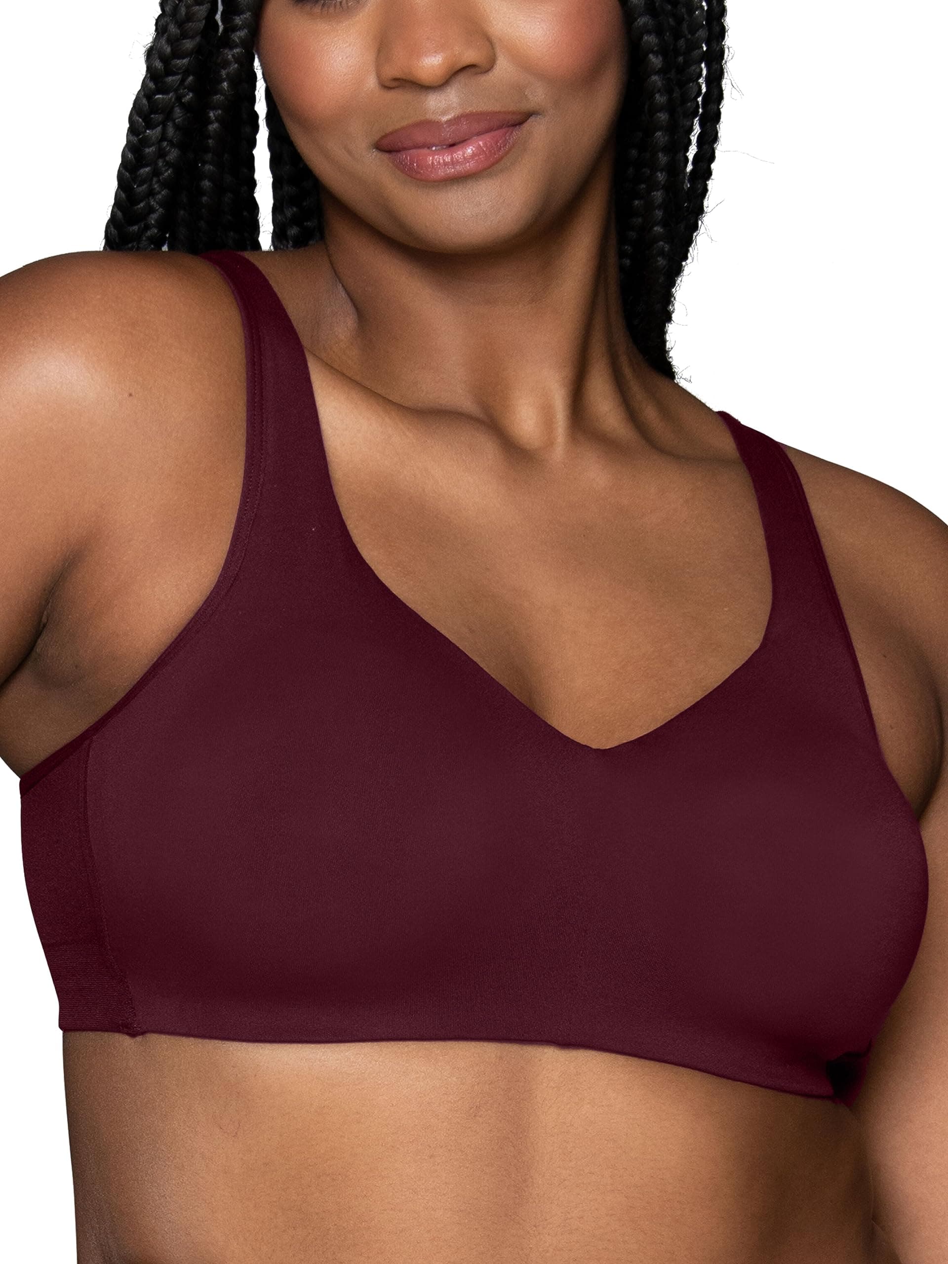 Vanity Fair Women's Wireless Bra, Soft Smoothing Fabrics & Breathable Cups, Simple Sizing Available S-3XL