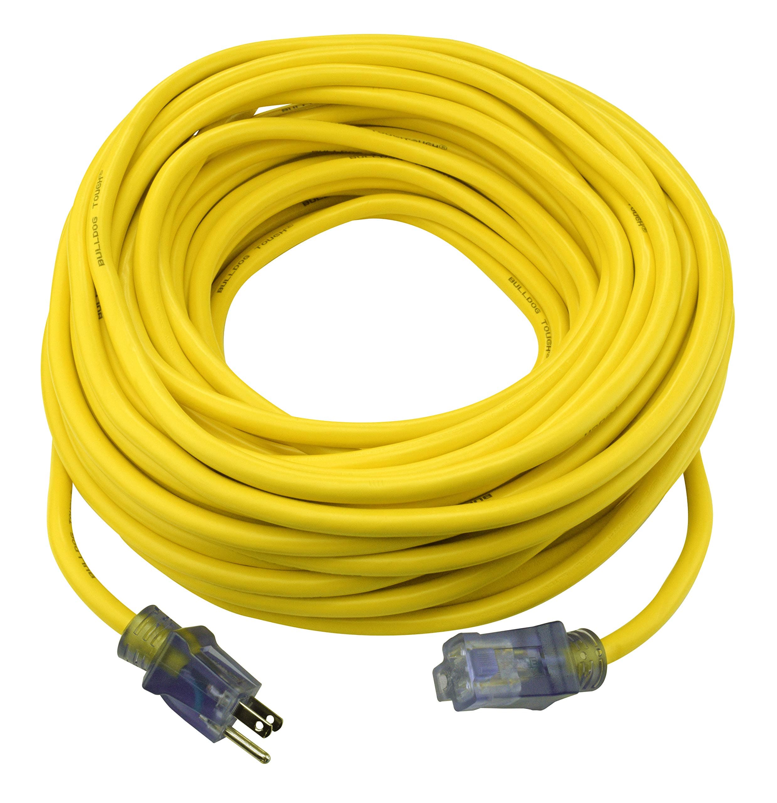 Prime Wire and Cable LT 511835 100-Foot 12/3 Sjtow Bulldog Lighted Outdoor Extension Cord
