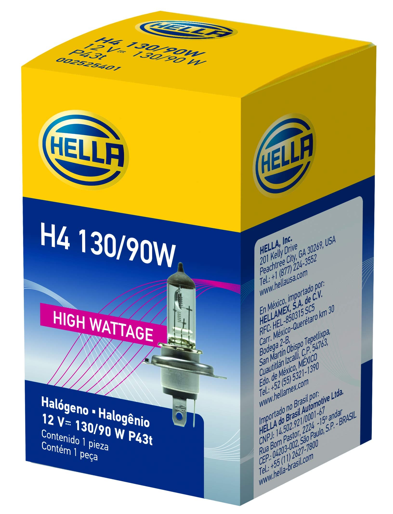 H4 130/90W High Wattage Bulb, 12V