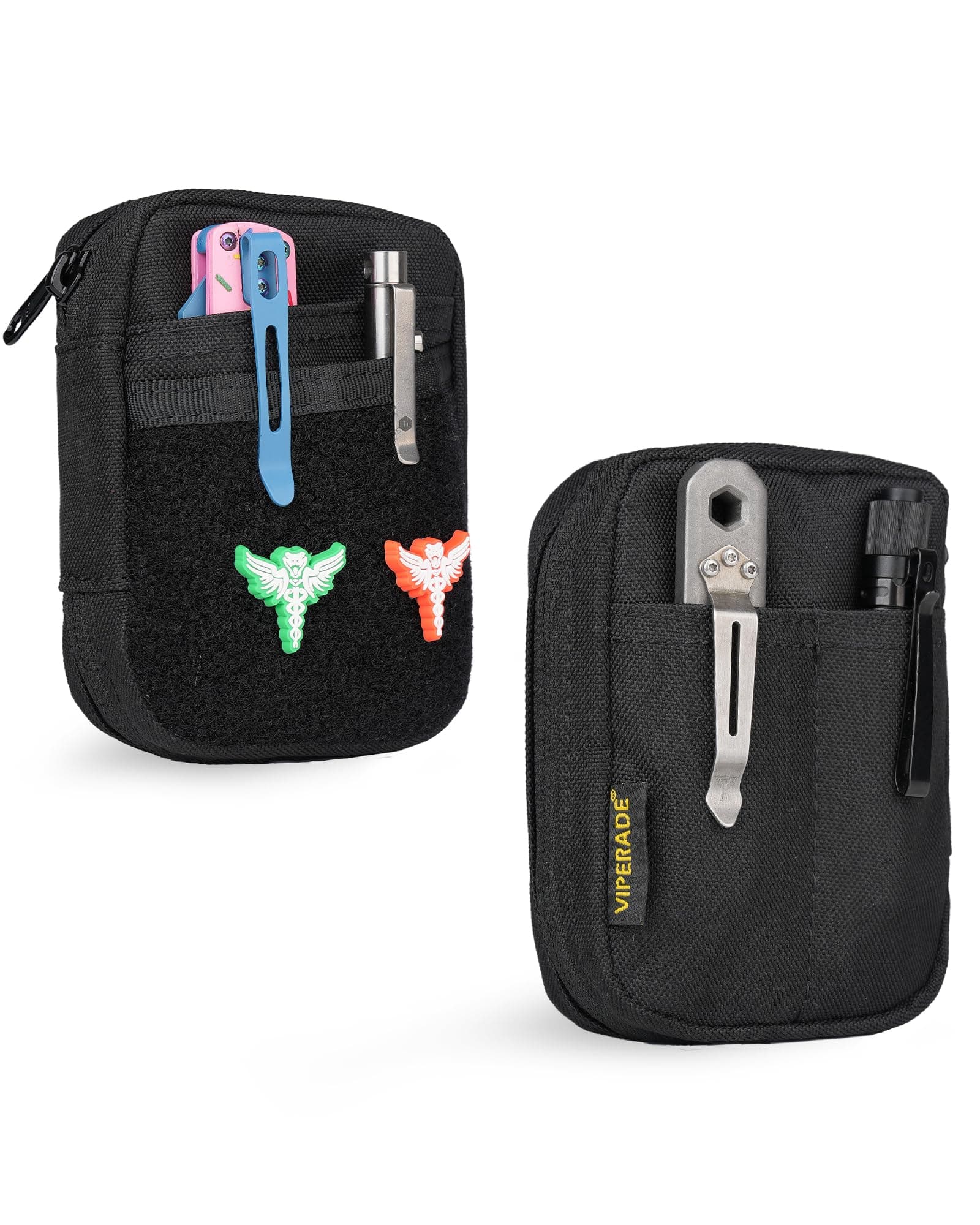 VIPERADE VE31 EDC Pouch Organizer Mini Tool Organiser, Small Pocket Organizer, YKK Zipper Pocket EDC Utility Admin Pouch for Camping Bush Craft/Digital Storage/Traveling/Hiking