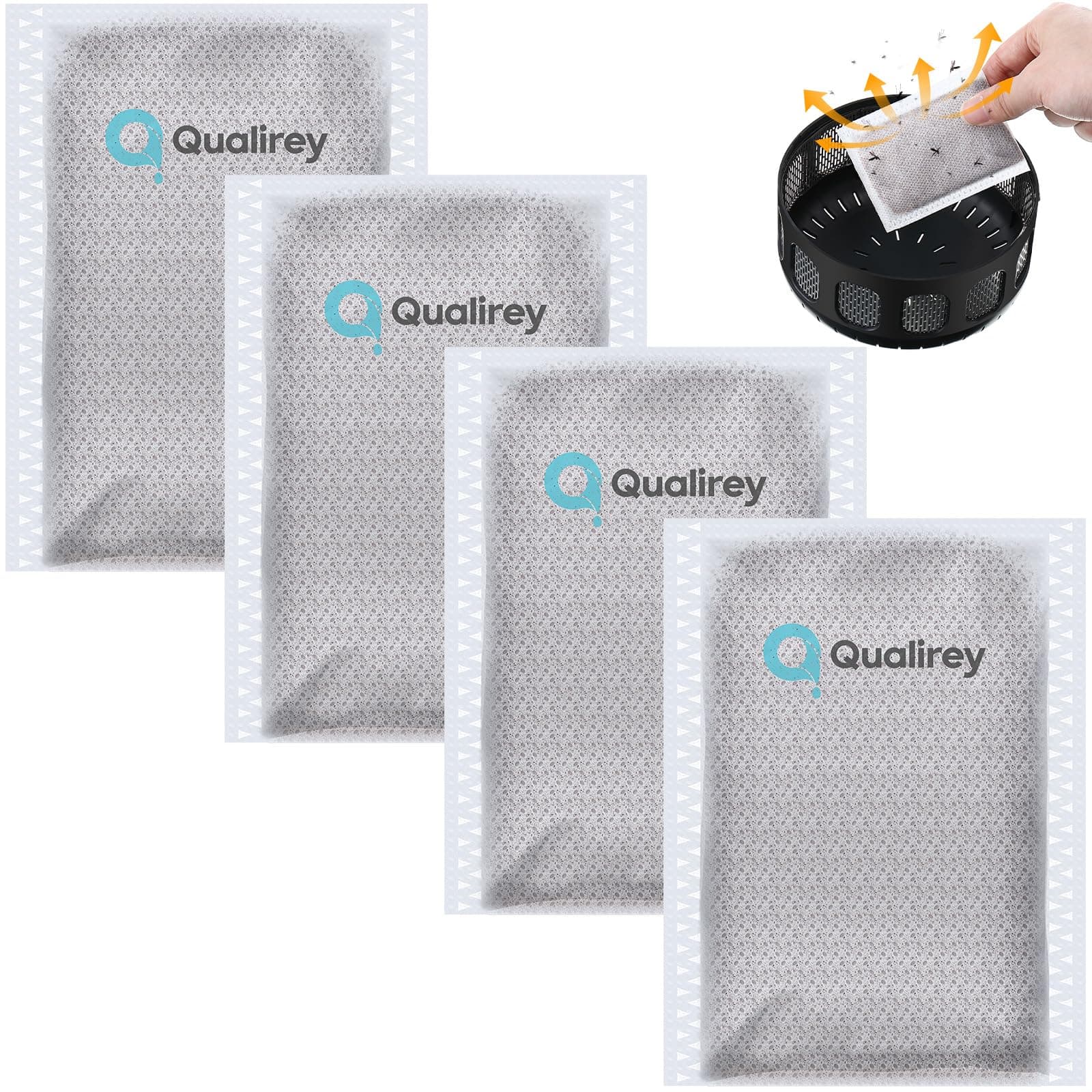 4 Pack Mosquito Attractant in Bulk, Lure for Bug Zapper Bait Refill Compatible with All Mosquito Trap Enhances Catch Rates for Indoor Outdoor Traps, Safe and Long Lasting