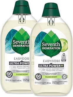 Laundry Detergent Ultra Concentrated Clean Scent oz 2 Pack 132 Loads, Clear, Power Plus, 23.1 Ounce