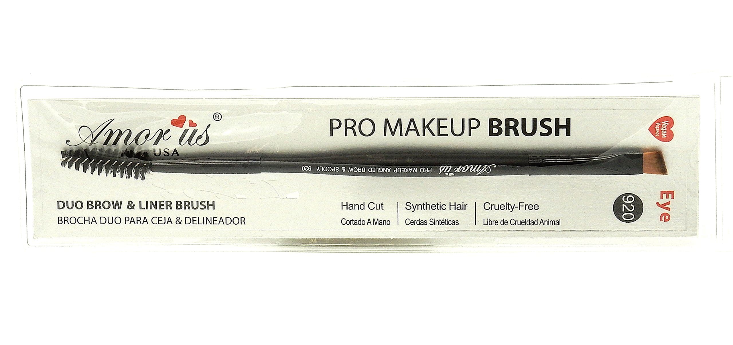 Pro Makeup Angled Brow & Spooly/Duo Brow & Liner Brush