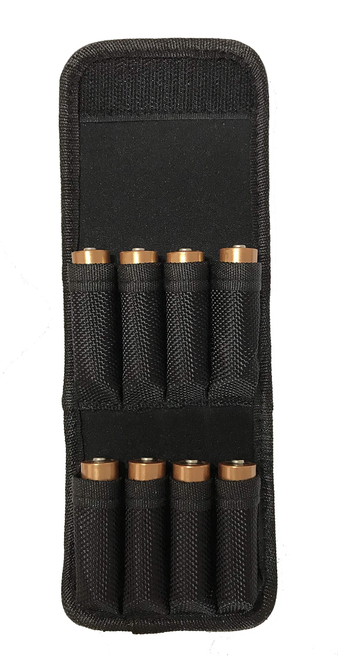 Liphontcta Nylon Case Pouch Holder for AA and AAA Battery W/ 4 AAA to AA Converters (Fits AmazonBasics, Energizer, Duracell, and All AA and AAA)