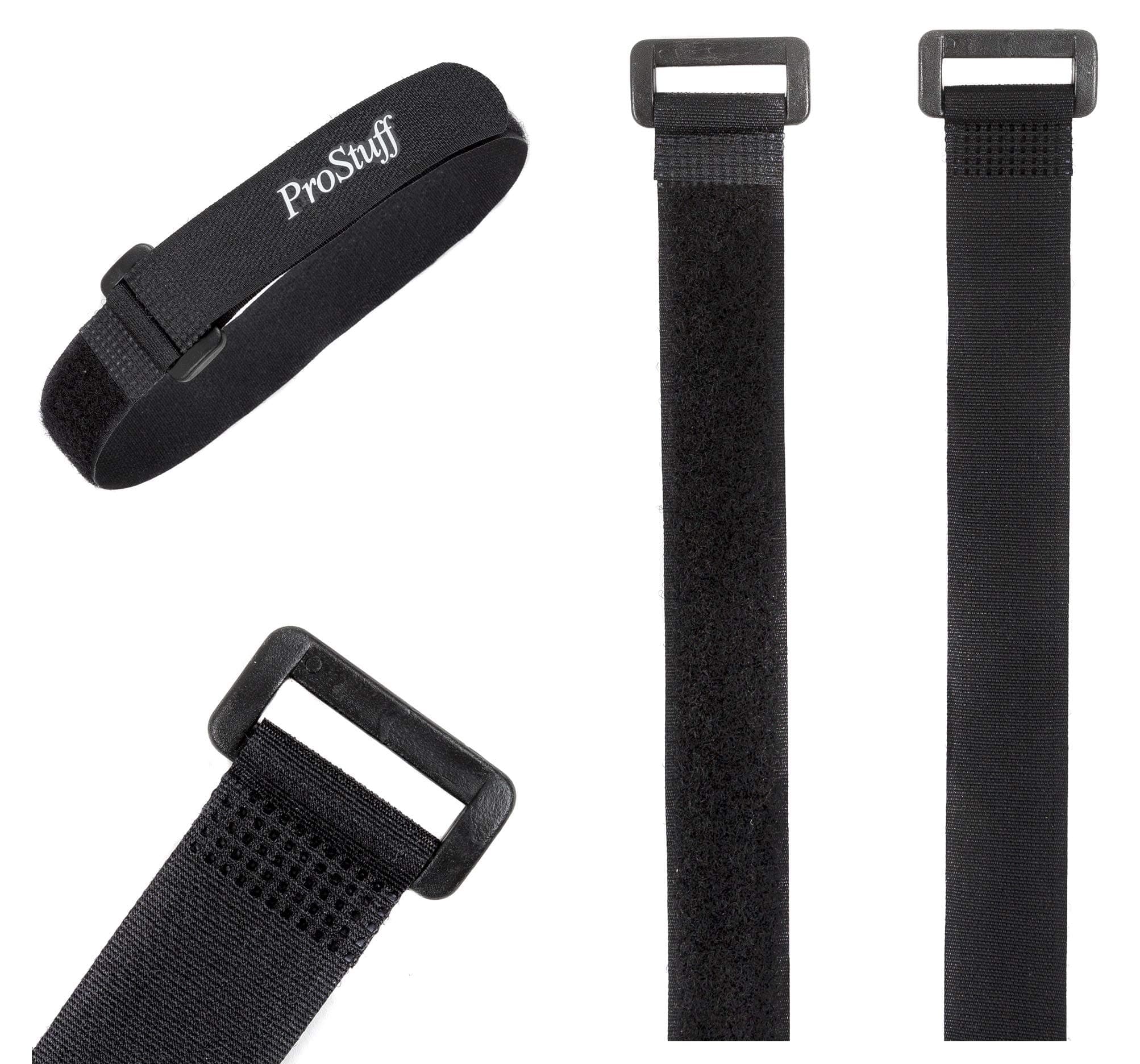 10-Pack 1 x 18 Inch Fastening Cable Straps, Hook and Loop Securing Cinch Cable Tie Down Straps Set, Adjustable Multipurpose for Cord Management, Cables, Wires, Hoses, Bundling Boxes