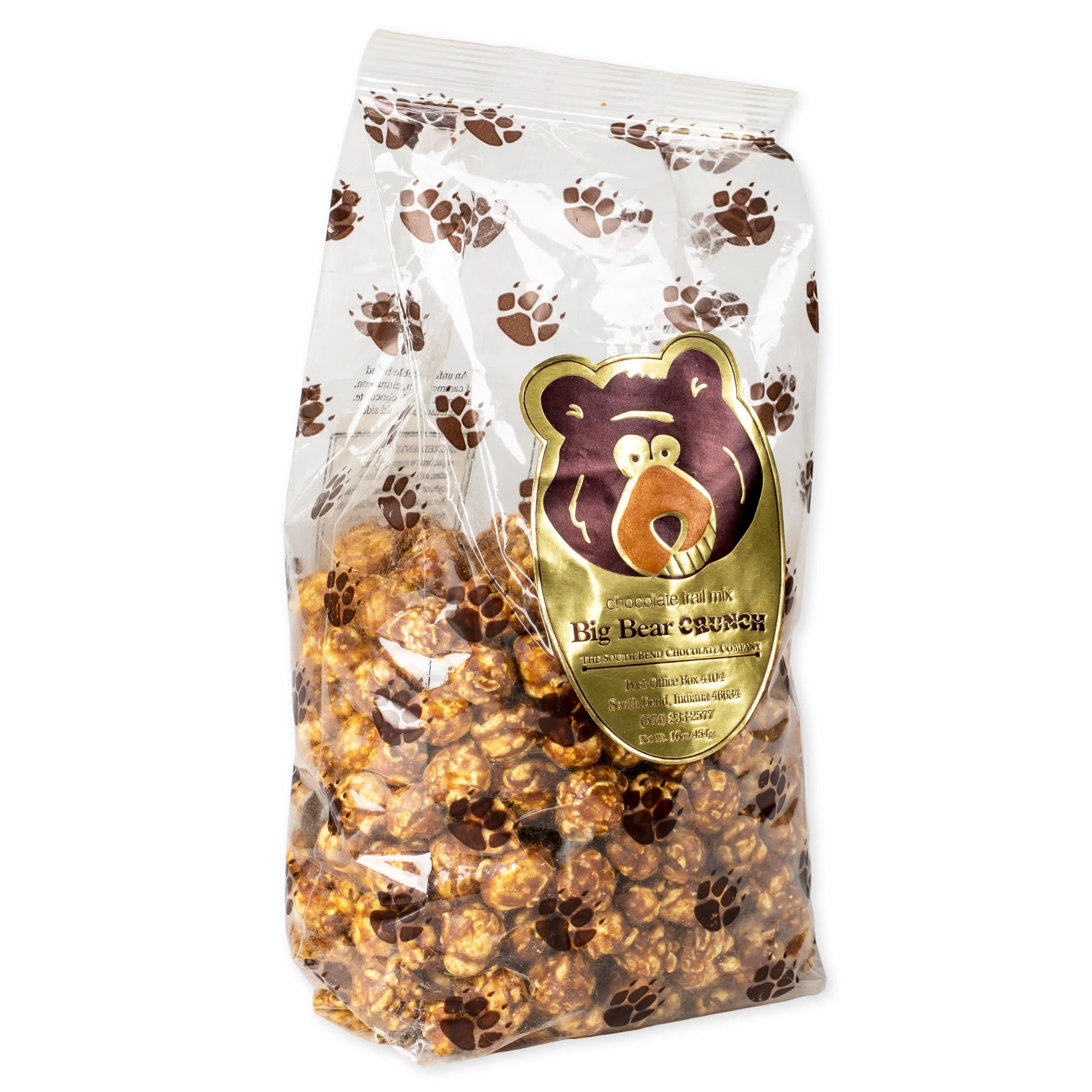 South Bend Chocolate Company Caramel Corn Crunch 1 Pound Bag (Big Bear)