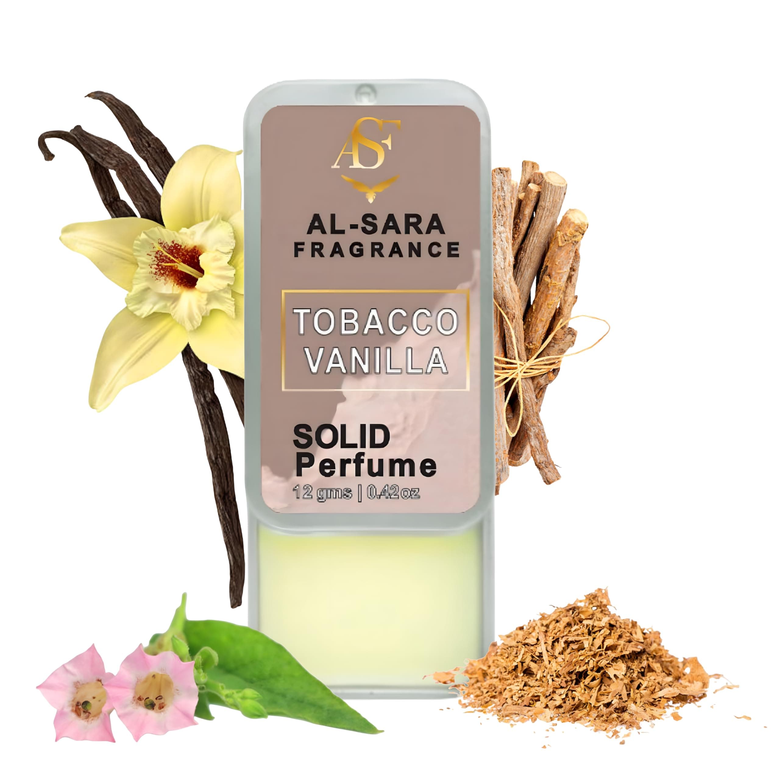 Tobacco Vanilla Solid Perfume | Alcohol-Free, Long-Lasting Warm & Sweet Fragrance | 12g Non-Greasy Solid Perfume for Men & Women | Portable & Travel-Friendly Cologne