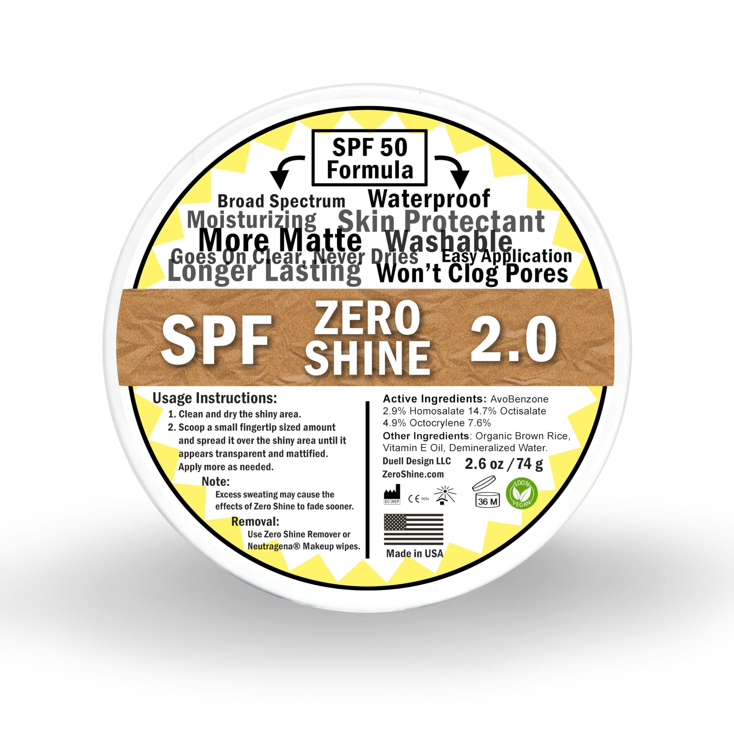 Zero Shine SPF Small Jar - Scalp Micropigmentation to Mattify and Moisturize