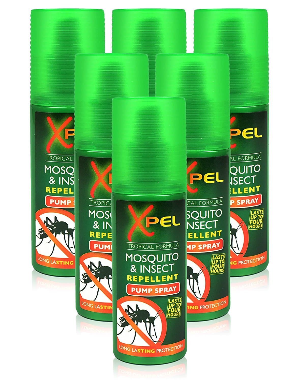 6x Mosquito Insect Fly Bite Repellent Tropical Formula Pump Spray 70ml
