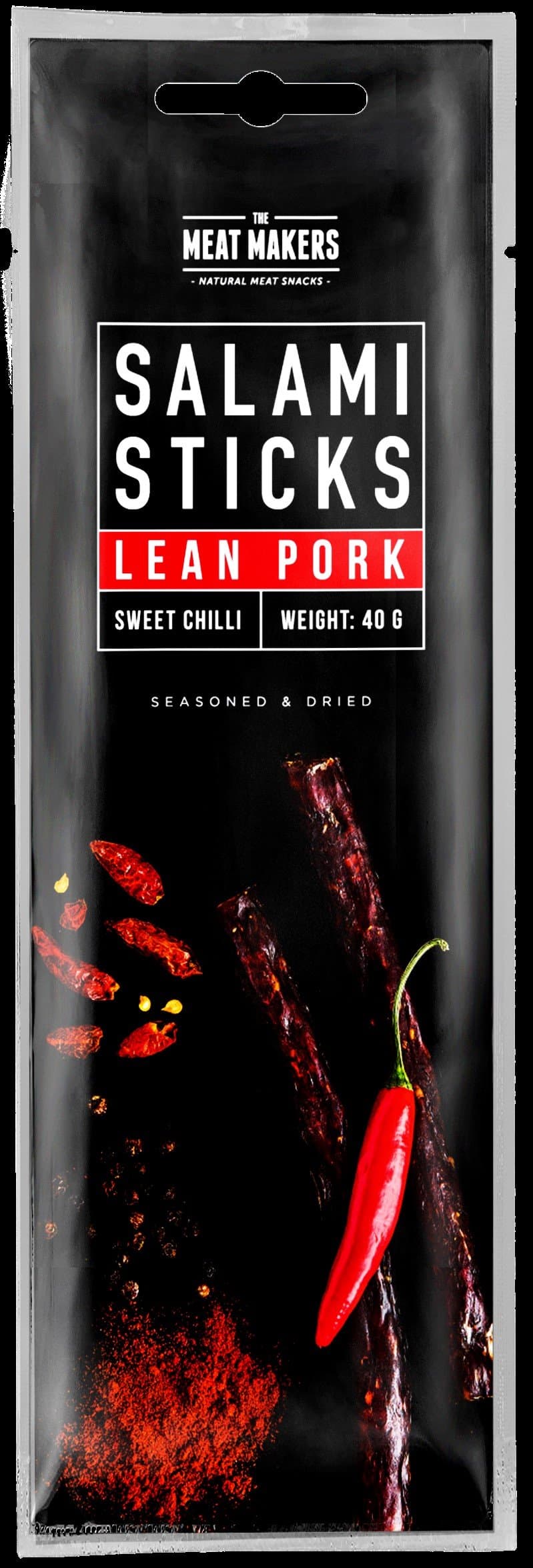The Meat Makers Lean Salami Sticks (Pork Sweet Chilli, Pack of 15)