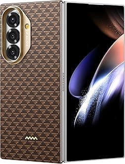 RAPTIC Aramid Fiber Case for Samsung Galaxy Z Fold 7, Compatible with MagSafe, Non-Slip & Slim Light Touch Feeling, Back Cover Only, 1500D Aramid Fiber Woven Case [Tactile Woven-Humble]