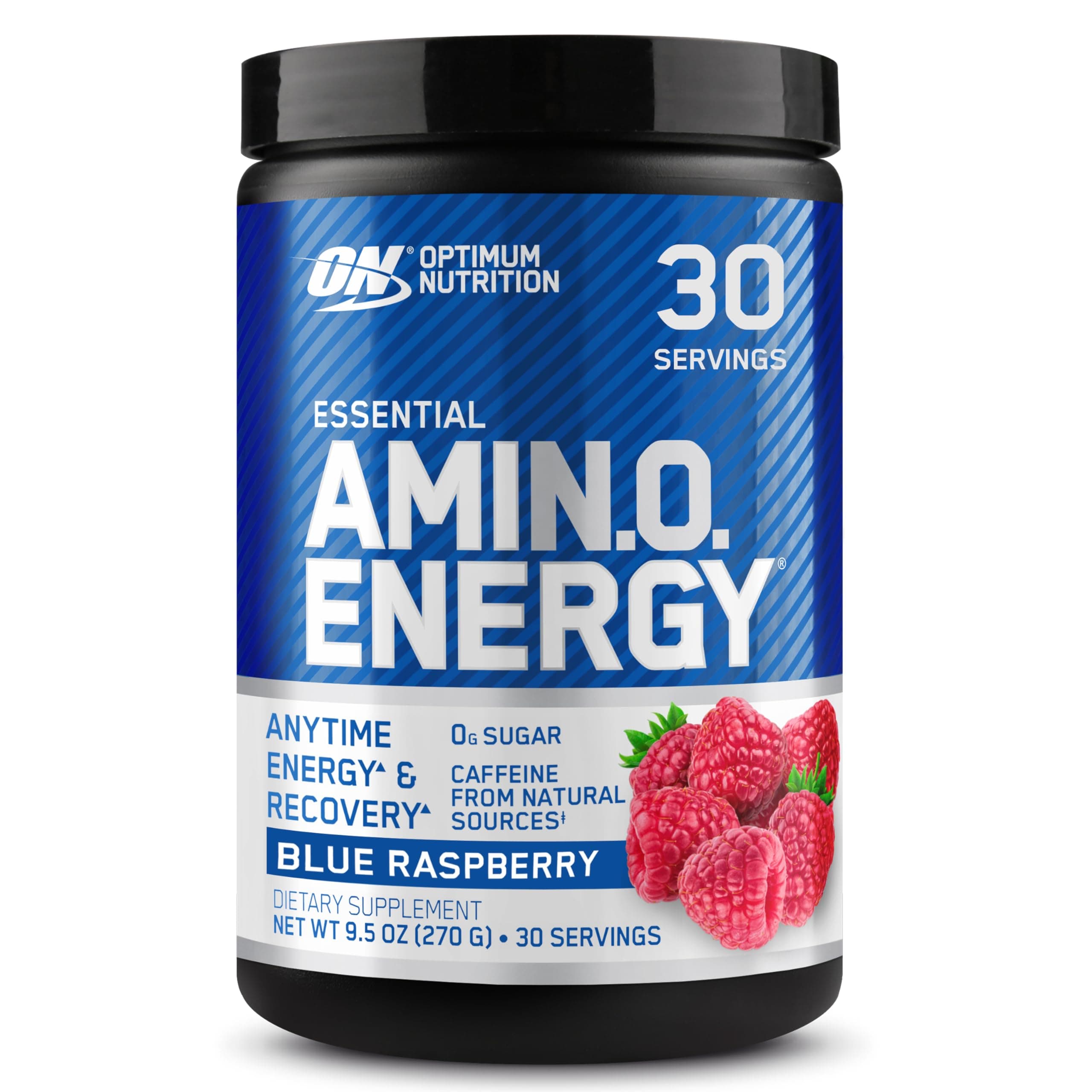 Amino Energy - Pre Workout with Green Tea, BCAA, Amino Acids, Keto Friendly, Green Coffee Extract, Energy Powder - Blue Raspberry, 30 Servings (Packaging May Vary)