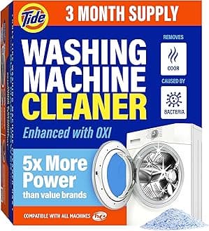 Washing Machine Cleaner by Tide, Washer Machine Cleaner Tablets for Front and Top Loader Machines, 3 Count Box