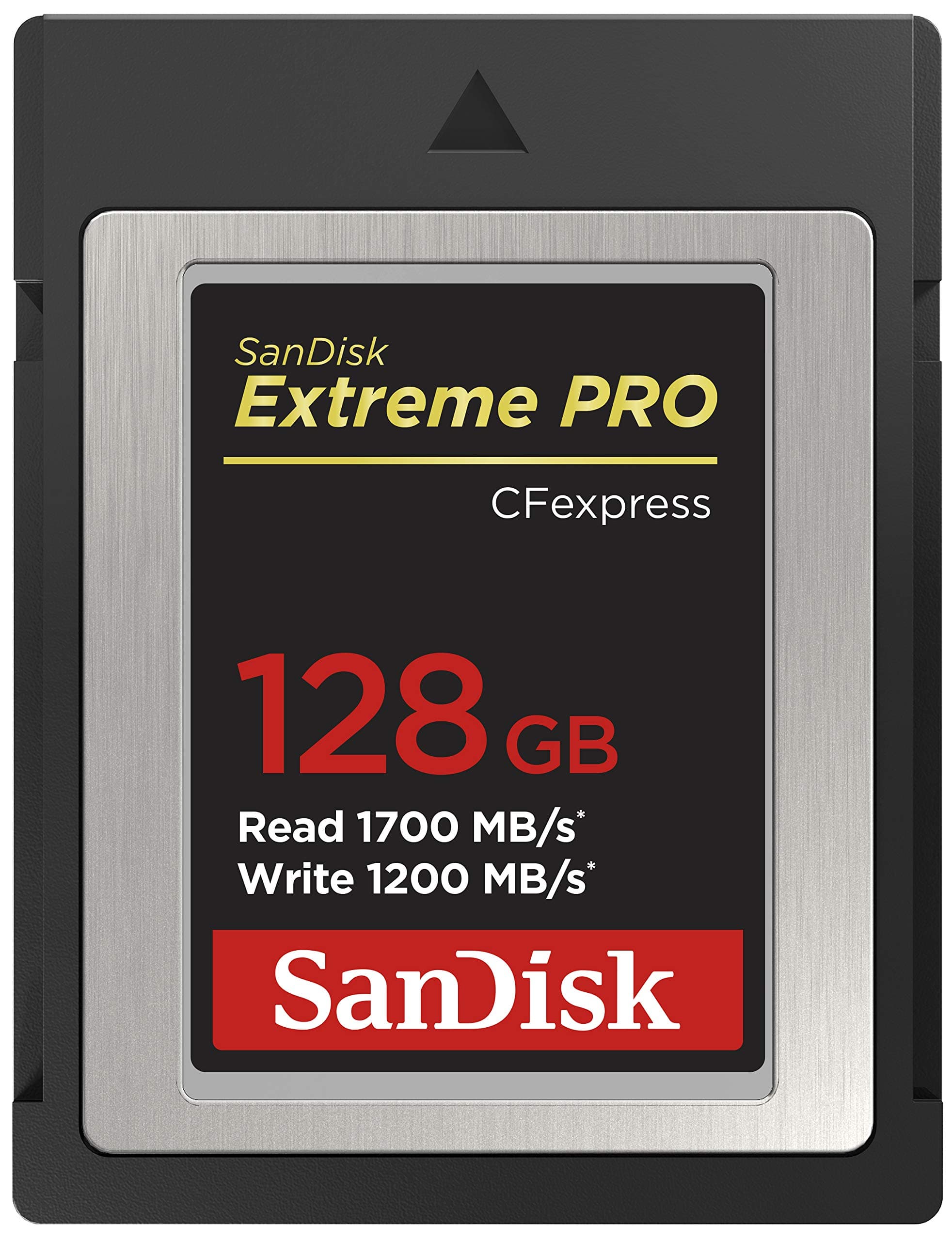 128GB Extreme PRO Cfexpress, Type B card, RAW 4K video recording + RescuePro Deluxe, up to 1700 MB/s