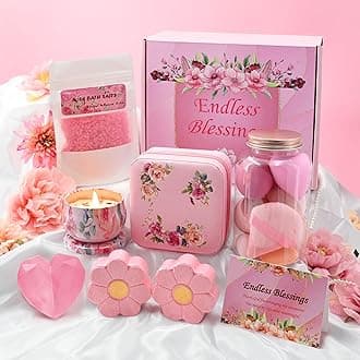 Gifts for Women, Birthday Pamper Hamper for Her, Ladies Relaxation Spa Bath Set, Self Care Get Well Soon Thank You Gifts for Best Friend Sister Wife, Mothers Day Present for Mum