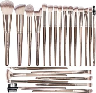 MAANGE Makeup Brush Set 23 Pcs Makeup Brushes Premium Synthetic Make up brushes Professional Face Powder Blush Pointed Eyeshadow Blending Brush Kit, Graduation Gift (Champagne)