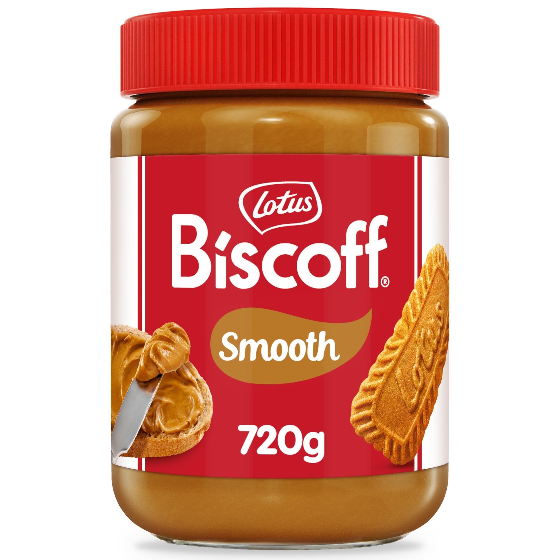 Sweet spread - Smooth - Caramelised biscuit flavour - Vegan - Nut free - No colours or added flavours - Plastic Jar - 720g